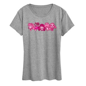 Women's - Mattel - 80Th Lineup Pink Short Sleeve Graphic T-Shirt - 1 of 4