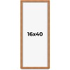 PosterPalooza | Panoramic Classic Brown Picture Frame - UV Acrylic, Foam Board Backing, Hanging Hardware - 2 of 4