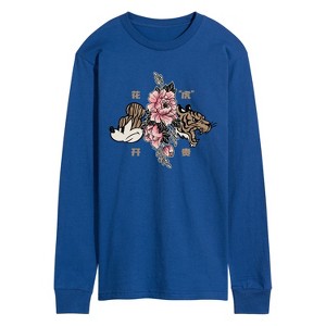 Men's - Disney - Mickey Year of The Tiger Design Long Sleeve Graphic T-Shirt - 1 of 4