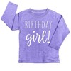 Lalo & Luna Happy Birthday T-Shirt (Girls 1 to 12) Sassy Kids Party Tee - Sweet Baby/Toddler Outfit - 2 of 4