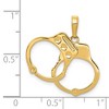 Black Bow Jewelry 14k Yellow Gold Large Handcuffs Pendant - 4 of 4