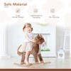 Resenkos Kids Rocking Horse, Ride on Horse for Toddlers with Soft Plush Body, Brown - 4 of 4