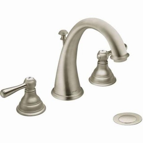 Moen T6125 Kingsley Double Handle Widespread Bathroom Faucet With