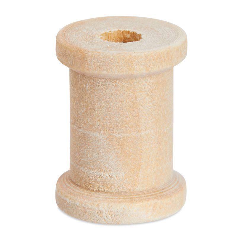 Bright Creations 50 Pack Empty Wooden Thread Spools for Arts and Crafts, 0.75 x 1 In, 0.6 cm Opening, 5 of 9