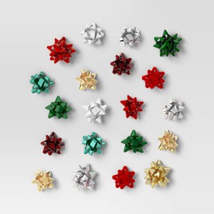 100ct Christmas Bow Bag Traditional Colors - Wondershop™ - 1 of 3