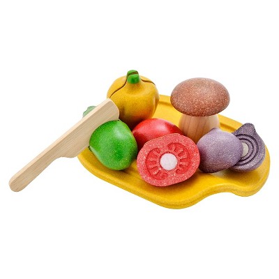 plan toys fruit and vegetable playset