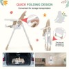 Foldable High Chairs for Babies and Toddlers, Easy Clean High Chair with Removable Tray - 4 of 4