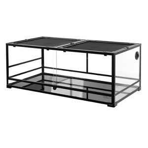 REPTI ZOO 2 in 1 Large Reptile Terrarium, 48" x 24" x 18" Detachable with Double Sliding Door - 1 of 4