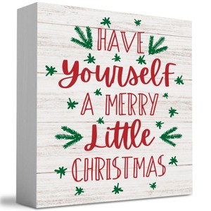 Have Yourself A Merry Little Christmas Wood Sign Christmas Decorations Indoor - 1 of 3