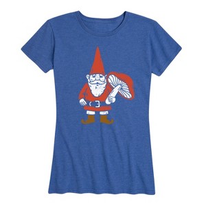 Women's - Instant Message - Gnome with Mushroom Short Sleeve Graphic T-Shirt - 1 of 4
