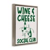 Stupell Industries W. & Cheese Social Club Black Framed Floater Canvas Wall Art - 3 of 4