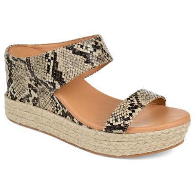 Journee Collection Womens Alissa Wedge Heel Espadrille Sandals