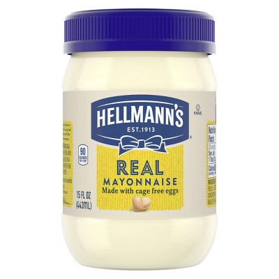 Hellmann's Mayonnaise for Delicious Sandwiches Real Mayo Rich in Omega 3-ALA 15oz