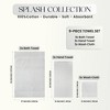 Splash Ultra-Soft Zero Twist 100% Ring Spun Cotton Mix Towel Set  - Reversible, 550 GSM, Breathable, Lightweight, Highly Absorbent Towels for Bathroom - 2 of 4