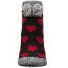 Memoi Women's Color Hearts Buttersoft Plush Lined Low Cut Socks - 2 of 3
