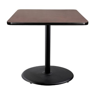 Hampden Furnishings 36" Bennet Collection Square Dining Table Black/Mahogany - 1 of 4