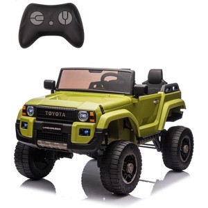 Toyota Licensed 24V Kids Ride-On Car, 2-Seater Electric Off-Road Truck with Parental Remote Control, Bluetooth Music, LED Lights, 4x550W Motors - 1 of 4