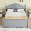 NicBex Full/Twin Size Wooden Platform Bed with Headboard & Removable Guardrail,Modern Bed Frame for Bedroom,Kids Room - 4 of 4