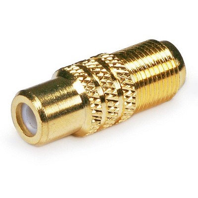 Monoprice Gold Plated RCA Female to F-Type Female Adaptor