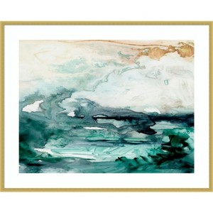 Amanti Art Sea Foam Flow I by Jennifer Paxton Parker Wood Framed Wall Art Print - 1 of 4