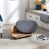 Dog Beds, Washable Removable Cover Anti-Scratch Elevated Pet Sofa with Solid Wood Legs Comfortable Stain-Resistant Dog Couch Pet Sofa, Dark Grey - 2 of 4