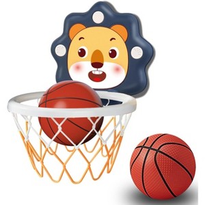 Adjustable Basketball Hoop with Scoreboard Portable Indoor Toy for Toddlers Christmas Gift - 1 of 4