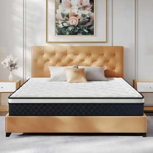 ELJGET King/Full Mattress, 10 Inch Memory Foam Hybrid Mattress with Individually Pocketed Springs for Motion Isolation - 1 of 4
