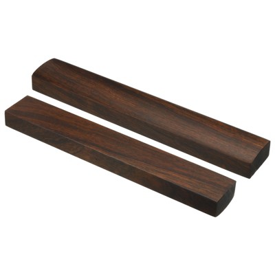 Unique Bargains Wooden Smooth Surface Elegant Finish Paperweight Black 2 Pcs