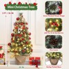 3ft Prelit Artificial Christmas Tree with Lights, Xmas Tree with  Pre-lit - 2 of 4