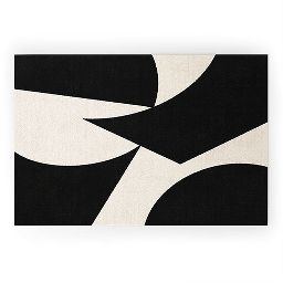 MoonlightPrint Cutout Abstract Modern Shapes Welcome Mat - Deny Designs