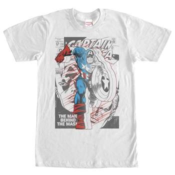 Men's Marvel Captain America Behind the Mask T-Shirt
