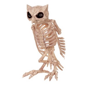Seasons USA Owl Skeleton Halloween Decoration - 13.5 in - Beige - 1 of 1