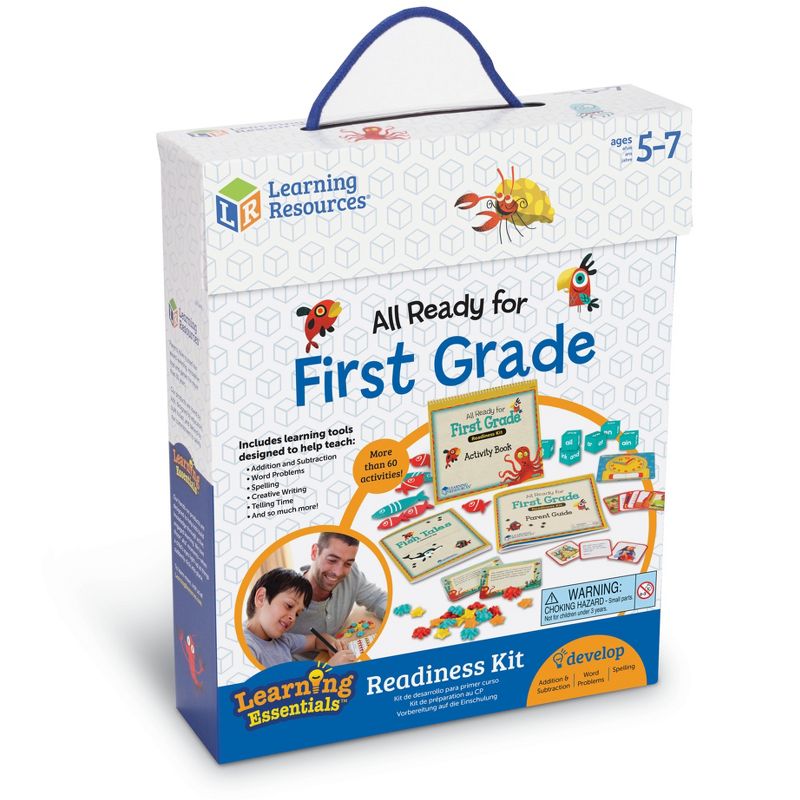 Learning Resources All Ready for First Grade Readiness Kit - 67 pieces, Ages 5+ Kids Learning Activities, 5 of 6
