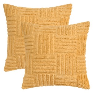 REGALWOVEN Striped Soft Decorative Throw Pillow Covers for Bed Sofa Living Room Farmhouse Home Decor 2 Pcs - 1 of 4