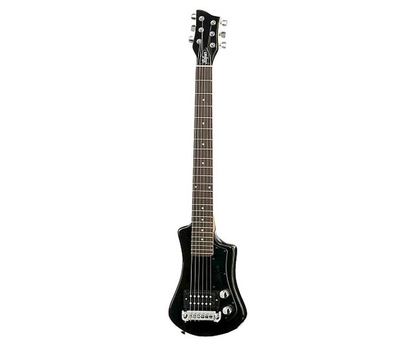 Hofner Shorty Travel Guitar - Black Finish