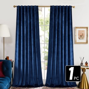 Deconovo 2 Panels Dutch Velvet Blackout Curtains, Hidden Tab Top, Thermal Drapes for Living Room - 1 of 4