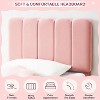 Twin Bed Frame for Girls, Velvet Upholstered Bed Frame with Headboard, No Box Spring Needed, Wooden Slats Support, Easy Assembly - 3 of 4