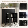 Mshliw 24 Inch Bathroom Vanity with Ceramic Sink, Small Bathroom Cabinet with 2 Drawers and Soft-Closing Door, Freestanding Vanity Storage - 4 of 4