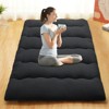 Japanese Futon Floor Mattress, 3 '' Thicken Futon, Portable & Foldable Tatami Mat for Camping Dormitory Yoga Sleep Nap Meditation - 2 of 4