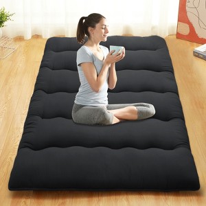 Coucheta Japanese Floor Mattress Foldable Twin Size Futon Mattress Roll Up Travel Guest Mat for Camping Home Indoor - 1 of 4