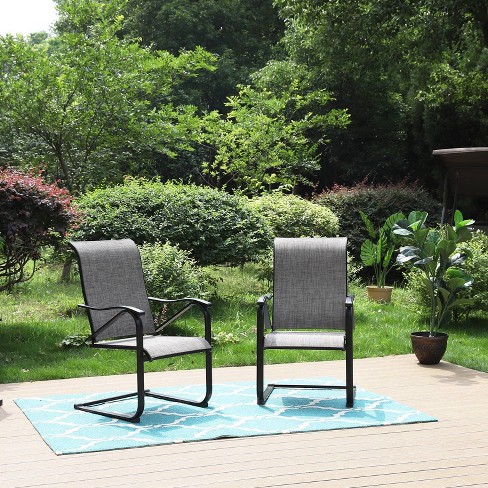 2pc Patio C Spring Sling Chairs, Sling Back Patio Chairs Target