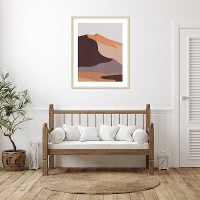 Desert Dunes II 33"x41" Light Maple Framed Abstract Print