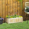 Foldable Raised Garden Beden Planter Box, Herb Garden Planter with Drainage Holes, for Backyard, Patio to Grow Vegetables, Herbs, and Flowers - 2 of 4