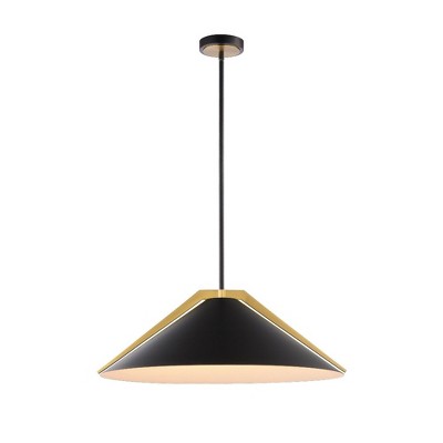 Artcraft Lighting Baltic 3 - Light Pendant in  Black/Brushed Brass