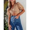 ITAFIT Stretchy High Waist Wide Leg Jeans for Women - 2 of 4