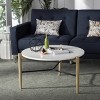 Thyme Round Coffee Table - White/Oak - Safavieh - 2 of 4