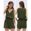 EXLURA Womens Summer 2 Piece Sets Sleeveless V Neck Knotted Tank Tops Shorts Matching Sets Vacation Cruise Beach Outfits 2025 - 3 of 4