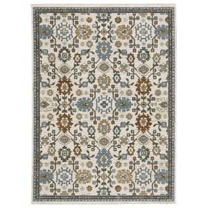 Captiv8e Designs Kennedy Traditional Floral Ivory Rug - 1 of 4