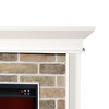 60" Stone Surrounded Freestanding Electric Fireplace - Festivo - 3 of 4