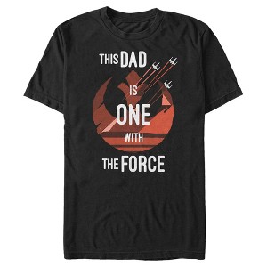 Men's Star Wars Father's Day This Dad is One With The Force T-Shirt - 1 of 4